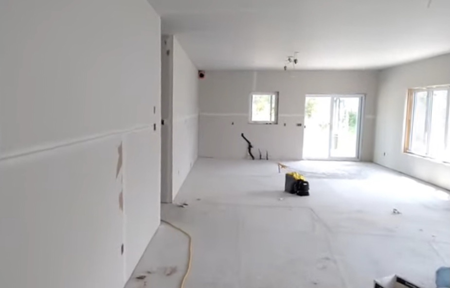 Plâtrage gypse tirage joints 